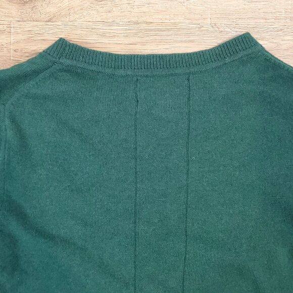 Banana Republic Italian Yarn Filpucci Merino Wool Cashmere Sweater M Green - Picture 6 of 11